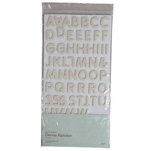 Close to My Heart Canvas Alphabet 2 Sheets Color Ready Scrapbook Z1777 NEW